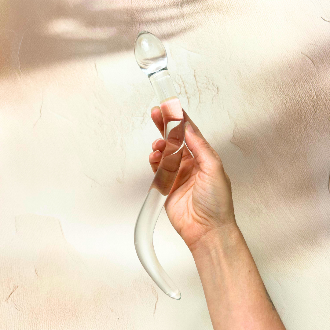 The Cervix Serpent™ 3.0 Glass Dildo Pleasure Wand