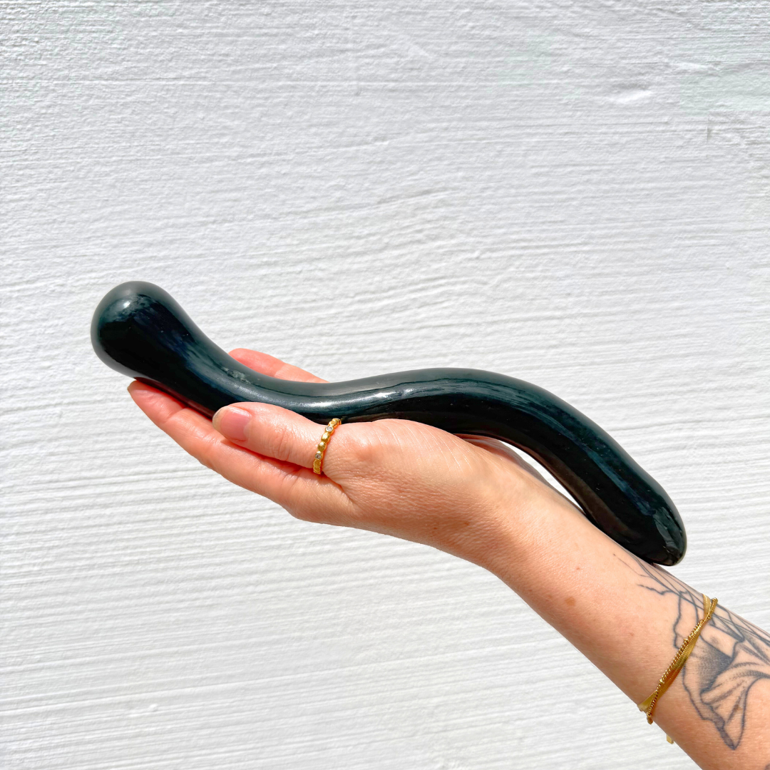 The Crystal Serpent Dildo Nephrite Jade