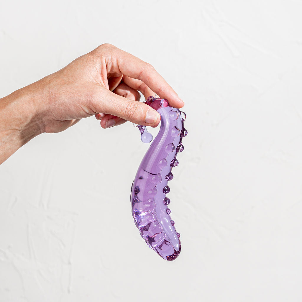 The Sacred Squirter® 1.0 Glass Dildo Pleasure Wand - Lilac