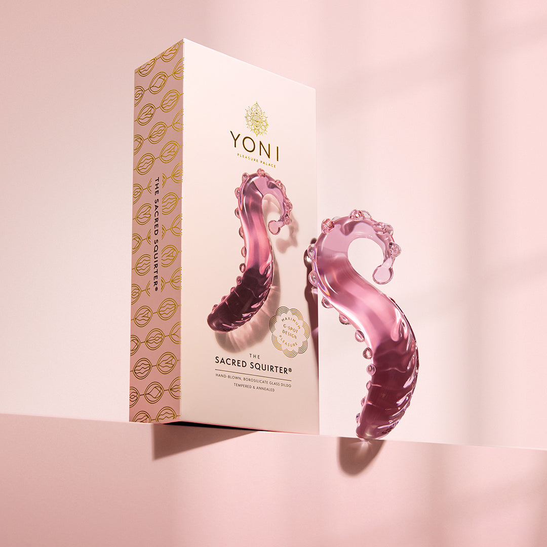 The Sacred Squirter® 1.0 Glass Dildo Pleasure Wand - Pink
