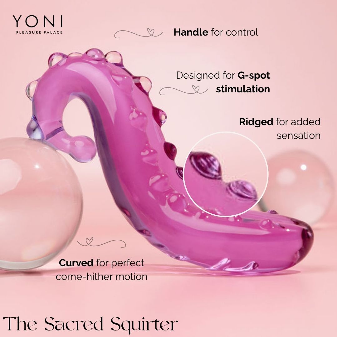 The Sacred Squirter® 1.0 Glass Dildo Pleasure Wand - Lilac