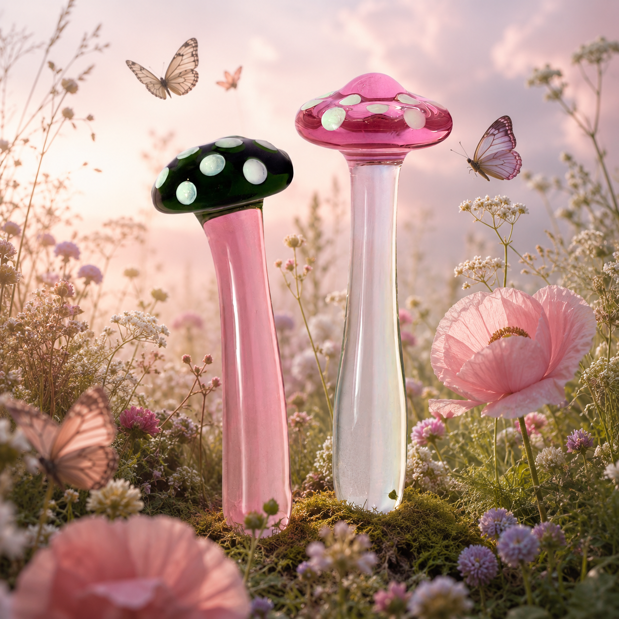 The Love Shroom Glass Pleasure Wand