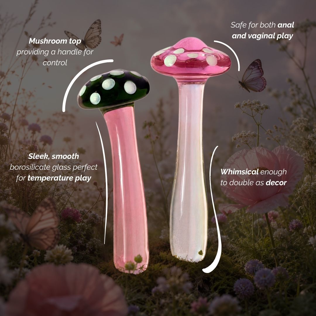 The Love Shroom Glass Pleasure Wand