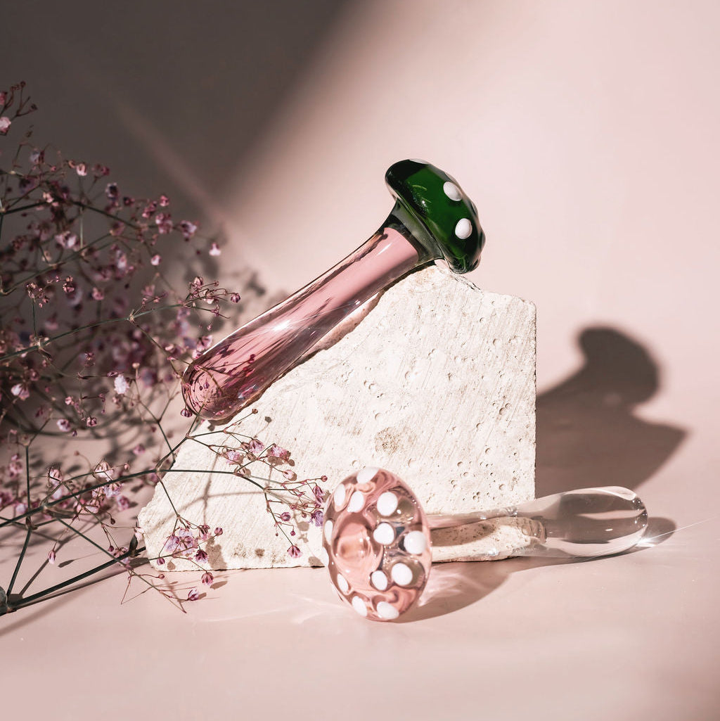The Love Shroom Glass Pleasure Wand